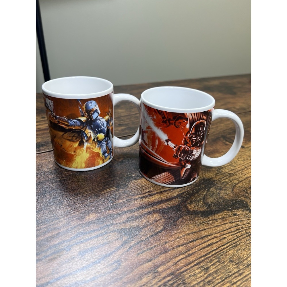 Set of 2 STAR‎ WARS Galerie Coffee Mugs multi-character Lucas Films licensed